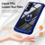 Samsung Galaxy S24 5G TPU + PC Lens Protection Phone Case with Ring Holder - Blue