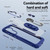 Samsung Galaxy S24 5G TPU + PC Lens Protection Phone Case with Ring Holder - Blue