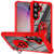 Samsung Galaxy S24 5G TPU + PC Lens Protection Phone Case with Ring Holder - Red