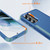 Samsung Galaxy S24 5G TPU + PC Shockproof Protective Phone Case - Royal Blue + Grey Green