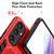 Samsung Galaxy S24 5G Variety Brave Armor Finger Loop Holder Phone Case - Red