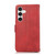 Samsung Galaxy S24 5G Wristband Card Slot Leather Phone Case - Red