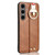 Samsung Galaxy S24 5G Wristband Leather Back Phone Case - Brown