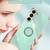 Samsung Galaxy S24 5G XINLI Straight Edge 6D Electroplate TPU Phone Case with Ring Holder - Mint Green