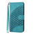 Samsung Galaxy S24 5G YX0060 Elephant Head Embossed Phone Leather Case with Lanyard - Light Blue