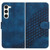 Samsung Galaxy S24 5G YX0060 Elephant Head Embossed Phone Leather Case with Lanyard - Royal Blue
