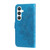 Samsung Galaxy S24 7-petal Flowers Embossing Leather Phone Case - Blue