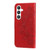 Samsung Galaxy S24 7-petal Flowers Embossing Leather Phone Case - Red