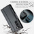 Samsung Galaxy S24 CaseMe 023 Butterfly Buckle Litchi Texture RFID Anti-theft Leather Phone Case - Black