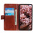 Samsung Galaxy S24 Copper Buckle Nappa Texture Leather Phone Case - Brown