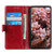 Samsung Galaxy S24 Copper Buckle Nappa Texture Leather Phone Case - Wine Red