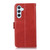 Samsung Galaxy S24 Crazy Horse Top Layer Cowhide Leather Phone Case - Red