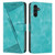 Samsung Galaxy S24 Dream Triangle Leather Phone Case with Long Lanyard - Green