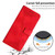 Samsung Galaxy S24 Dream Triangle Leather Phone Case with Long Lanyard - Red