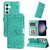 Samsung Galaxy S24 Embossed Sunflower Leather Phone Case - Green Samsung Galaxy S24 Embossed Sunflower Leather Phone Case - Green