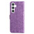 Samsung Galaxy S24 Embossed Sunflower Leather Phone Case - Purple