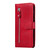 Samsung Galaxy S24 Fashion Calf Texture Zipper Leather Phone Case - Red