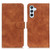 Samsung Galaxy S24 KHAZNEH Retro Texture Horizontal Flip Leather Phone Case - Brown