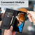 Samsung Galaxy S24 LC.IMEEKE RFID Anti-theft Leather Phone Case - Black