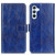 Samsung Galaxy S24 Retro Crazy Horse Texture Leather Phone Case - Blue