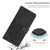 Samsung Galaxy S24 Skin Feel Stripe Pattern Leather Phone Case with Long Lanyard - Black