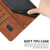 Samsung Galaxy S24 Skin Feel Stripe Pattern Leather Phone Case with Long Lanyard - Brown