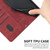 Samsung Galaxy S24 Skin Feel Stripe Pattern Leather Phone Case with Long Lanyard - Red
