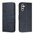 Samsung Galaxy S24 Stitching Calf Texture Buckle Leather Phone Case - Blue