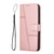 Samsung Galaxy S24 Stitching Calf Texture Buckle Leather Phone Case - Pink