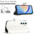 Samsung Galaxy A14 4G / 5G Rhombic Texture Flip Leather Phone Case with Lanyard - White
