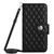 Samsung Galaxy A14 4G / 5G Rhombic Texture Flip Leather Phone Case with Long Lanyard - Black Samsung Galaxy A14 4G / 5G Rhombic Texture Flip Leather Phone Case with Long Lanyard - Black