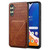 Samsung Galaxy A14 4G/5G Denior Imitation Crocodile Leather Back Phone Case with Holder - Brown