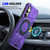 Samsung Galaxy A14 4G/5G MagSafe Magnetic Shockproof Phone Case with Ring Holder - Purple