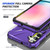 Samsung Galaxy A14 4G/5G MagSafe Magnetic Shockproof Phone Case with Ring Holder - Purple
