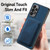 Samsung Galaxy A14 4G/5G Retro Leather Card Bag Magnetic Phone Case - Blue