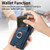 Samsung Galaxy A14 4G/5G Retro Skin-feel Ring Card Bag Phone Case with Hang Loop - Blue