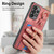 Samsung Galaxy A14 4G/5G Retro Skin-feel Ring Card Bag Phone Case with Hang Loop - Pink