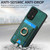 Samsung Galaxy A14 4G/5G Retro Splitable Magnetic Card Bag Leather Phone Case - Green
