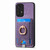 Samsung Galaxy A14 4G/5G Retro Splitable Magnetic Card Bag Leather Phone Case - Purple