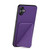 Samsung Galaxy A14 5G / 4G Denior Imitation Calf Leather Back Phone Case with Holder - Purple