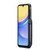 Samsung Galaxy A14 5G Fierre Shann Crazy Horse Card Holder Back Cover PU Phone Case - Black
