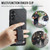 Samsung Galaxy A14 5G Fierre Shann Oil Wax Cow Leather Card Holder Back Phone Case - Black