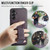 Samsung Galaxy A14 5G Fierre Shann Oil Wax Cow Leather Card Holder Back Phone Case - Purple