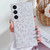 Samsung Galaxy A14 5G Spring Garden Epoxy TPU Phone Case - F05 Pink and White Flowers