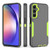 Samsung Galaxy A25 5G 2 in 1 Magnetic PC + TPU Phone Case - Gray+Fluorescent Green