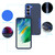 Samsung Galaxy A25 5G 2 in 1 Magnetic PC + TPU Phone Case - Gray+Fluorescent Green