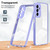 Samsung Galaxy A25 5G 3 in 1 Clear TPU Color PC Frame Phone Case - Purple