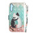 Samsung Galaxy A25 5G 3D Colored Horizontal Flip Leather Phone Case - Black White Cat