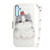 Samsung Galaxy A25 5G 3D Colored Horizontal Flip Leather Phone Case - Cute Cat