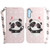 Samsung Galaxy A25 5G 3D Colored Horizontal Flip Leather Phone Case - Heart Panda